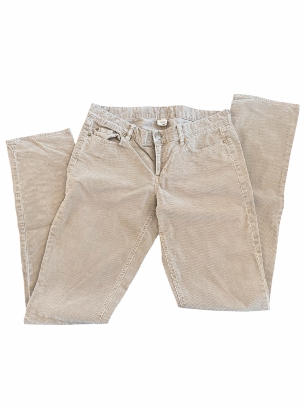 J. Crew Women's Straight Leg Corduroy Jeans in Light Tan